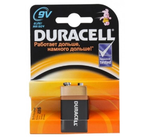 Элемент питания OPTICELL 6LR61 Basic BL1 крона (батарейка) картинка  фото 2
