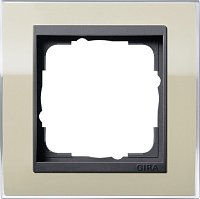 Рамка универсальная Gira Event Clear 1-м. песочный/антрацит
