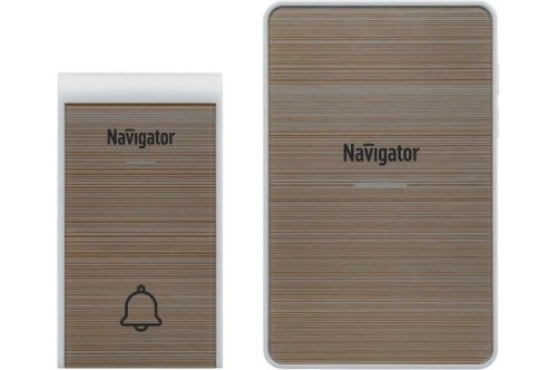 Звонок беспроводной аналоговый Navigator NDB-D-DC06-1V1-BE 36 мелодий Бежевый картинка 