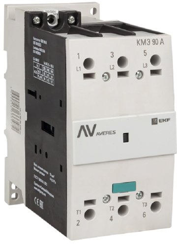 Контактор EKF Averes КМЭ 3п 3НО 90А 400В тип АС3  картинка