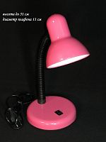 Светильник настольный Мелодия Света ЛОН  220В E27 60Вт Розовый/подставка картинка 