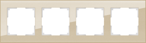 Рамка универсальная Werkel Favorit 4-м. стекло шампань фото фото 2 Рамка универсальная Werkel Favorit 4-м. стекло шампань картинка фото 2