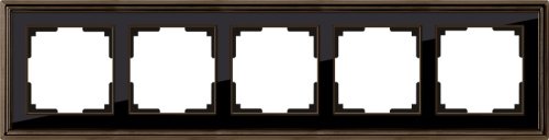 Рамка универсальная Werkel Palacio Classic 5-м. металл бронза/черный фото фото 2 Рамка универсальная Werkel Palacio Classic 5-м. металл бронза/черный картинка фото 2