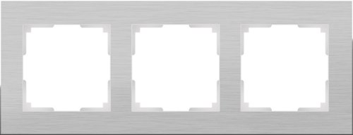 Рамка универсальная Werkel Aluminium 3-м. металл алюминий картинка фото 2