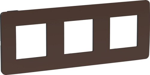 Рамка универсальная Schneider Electric Unica Studio Color 3-м. шоколад/антрацит фото Рамка универсальная Schneider Electric Unica Studio Color 3-м. шоколад/антрацит картинка