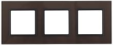 Рамка универсальная Эра Elegance 3-м. стекло бронзовое/антрацит картинка
