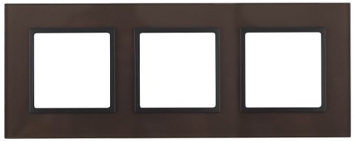Рамка универсальная Эра Elegance 3-м. стекло бронзовое/антрацит фото Рамка универсальная Эра Elegance 3-м. стекло бронзовое/антрацит картинка