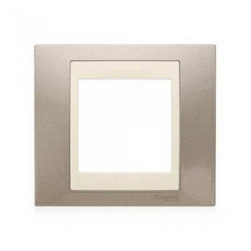 Рамка горизонтальная Schneider Electric Unica Хамелеон 1-м. шампань/бежевый фото фото 3 Рамка горизонтальная Schneider Electric Unica Хамелеон 1-м. шампань/бежевый картинка фото 3