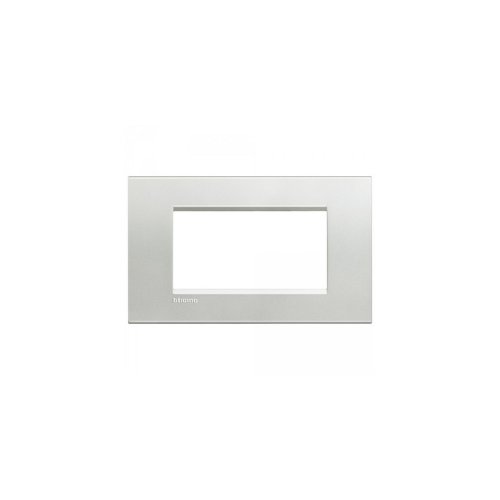 Рамка прямоугольная Legrand BTicino LivingLight 2 мод Серебро  картинка фото 2