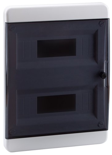 Бокс пластиковый Кэаз OptiBox ЩРВ-П-24 P-BVK-2-24-IP41 (385х290х102мм) IP40 прозрачная дверца картинка 