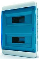 Бокс пластиковый Tekfor ЩРВ-П-24 BVS 40-24-1 (385х290х102мм) IP41 синяя дверца картинка 