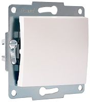 Выключатель без рамки Lezard Karina 1-кл. жемчужно-белый/перламутр картинка