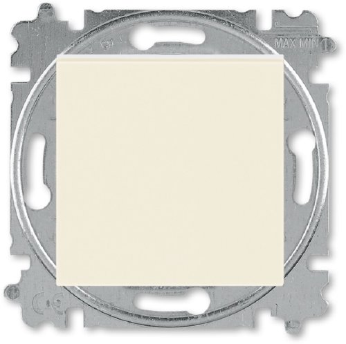 Переключатель кнопочный без рамки ABB EPJ Levit 1-кл. проходной слоновая кость/белый картинка