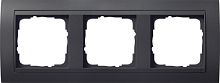 Рамка универсальная Gira Event Clear 3-м. антрацит/антрацит картинка