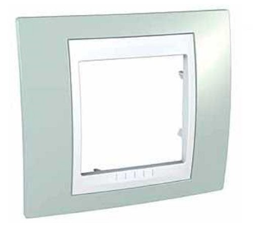 Рамка горизонтальная Schneider Electric Unica Хамелеон 1-м. морская волна/белый фото Рамка горизонтальная Schneider Electric Unica Хамелеон 1-м. морская волна/белый картинка