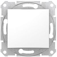 Выключатель кнопочный без рамки Schneider Electric Sedna 1-кл. белый картинка