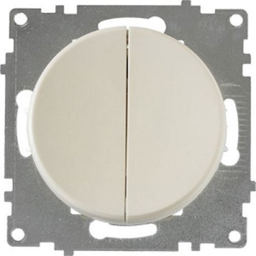 Выключатель без рамки OneKeyElectro Florence 2-кл. бежевый картинка фото 2