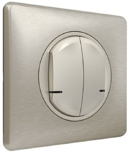 Умный выключатель беспроводной Valena Celiane Netatmo 2-кл. IP20 титан Умный выключатель беспроводной Valena Celiane Netatmo 2-кл. IP20 титан