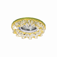 Светильник встраиваемый Италмак Bohemia 51 33 73 MR16 65мм/50Вт огран стекло/золотой картинка 