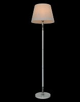 Торшер напольный (светильник) Мелодия Света абажур из ткани 220В 9175-WH Белый/хром картинка 