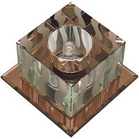 Светильник встраиваемый Fametto/Fiore DLS-F126 G4 TEA/CLEAR 50мм/40Вт картинка 