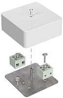 Коробка огнестойкая для кабель-канала Промрукав 75x75x30мм 4x2,5мм IP40 белый