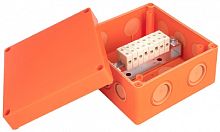 Коробка огнестойкая EKF PROxima 126x126x74мм под винт 8x4мм IP66 оранжевый