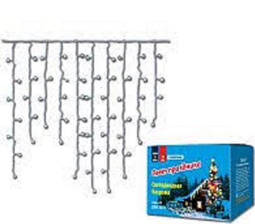 Гирлянда светодиодная "Бахрома" с эффектом мерцани Uniel B3010-200/TWK Теплая IP67 3м фото фото 2 Гирлянда светодиодная "Бахрома" с эффектом мерцани Uniel B3010-200/TWK Теплая IP67 3м картинка фото 2