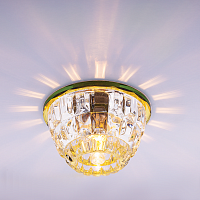 Светильник встраиваемый Италмак Bohemia 220 1 72 G9 65мм/60Вт огран стекло/мультиколор картинка 