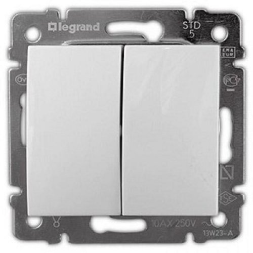Переключатель без рамки Legrand Valena 2-кл. проходной белый фото фото 2 Переключатель без рамки Legrand Valena 2-кл. проходной белый картинка фото 2