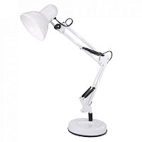 Светильник настольный ЛОН MT2001 A/C 220В 60Вт Белая/подставка+струбцина картинка 