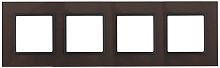 Рамка универсальная Эра Elegance 4-м. стекло бронзовое/антрацит картинка