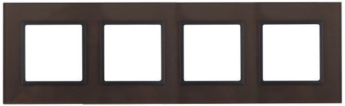 Рамка универсальная Эра Elegance 4-м. стекло бронзовое/антрацит фото Рамка универсальная Эра Elegance 4-м. стекло бронзовое/антрацит картинка