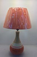 Светильник настольный Мелодия Света 220В Е27 60Вт Розовый/бежевый картинка 