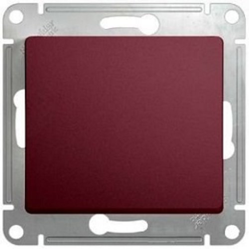 Переключатель без рамки Systeme Electric Glossa 1-кл. проходной баклажан картинка фото 2
