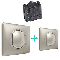 Комплект умного дома управления освещением c 2 мест Valena Celiane Netatmo титан