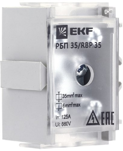 Блок распределительный проходной EKF PROxima RBP РБД-35 125/50А фото Блок распределительный проходной EKF PROxima RBP РБД-35 125/50А картинка