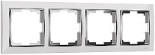 Рамка универсальная Werkel Snabb 4-м. белый/хром картинка