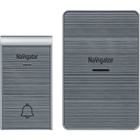 Звонок беспроводной аналоговый Navigator NDB-D-DC06-1V1-S 36 мелодий Серый картинка 