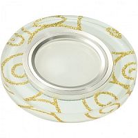 Светильник встраиваемый Fametto/Luciole DLS-L206 GU5.3 CHROME/WHITE 65мм/35Вт+1Вт картинка 