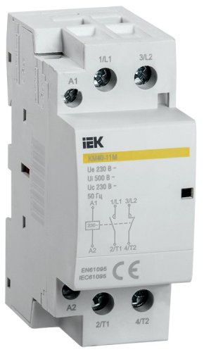 Контактор модульный IEK KARAT КМ40-11М 2п 1НО+1НЗ 40А 230В АС  картинка