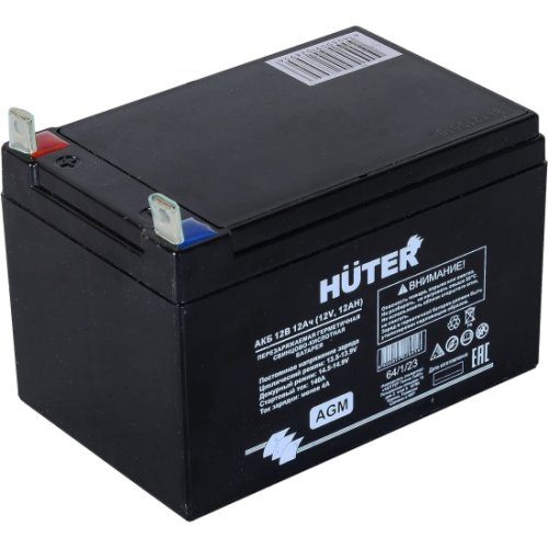 Аккумуляторная батарея Huter АКБ 12В 12Ач 64/1/23 картинка