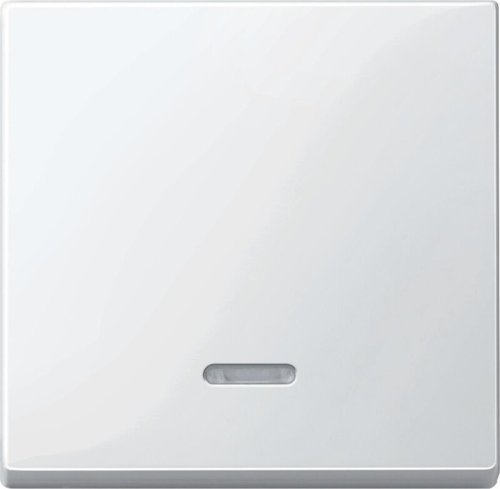 Лицевая панель Schneider Electric Merten System M для 1-кл. выключателя с подсветкой полярно белый картинка