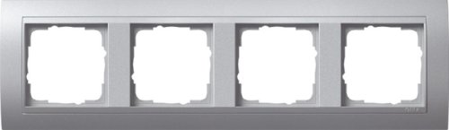 Рамка универсальная Gira Event Clear 4-м. алюминий/алюминий фото Рамка универсальная Gira Event Clear 4-м. алюминий/алюминий картинка