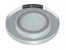 Светильник встраиваемый Fametto/Peonia DLS-P106 GU5.3 CHROME/SILVER 65мм/35Вт картинка 