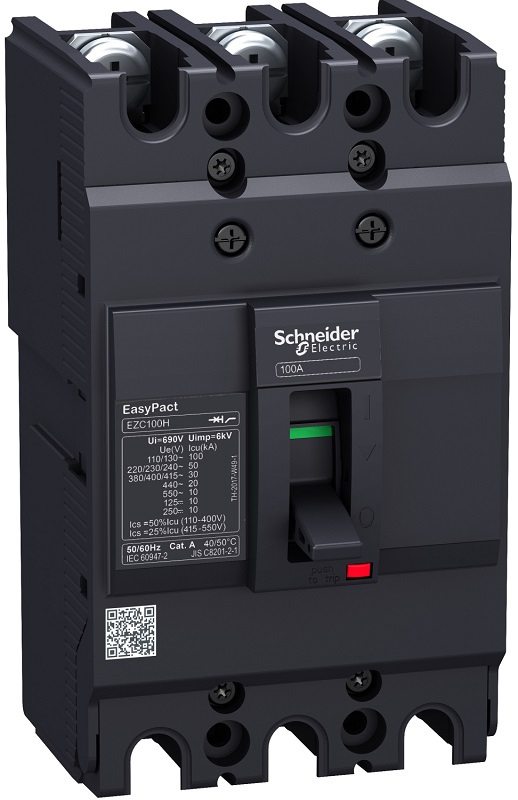 Выключатель автоматический в литом корпусе Schneider Electric EasyPact EZC100N 3п 100А 18кА