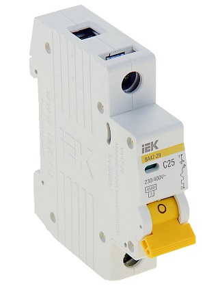 Выключатель автоматический IEK KARAT ВА47-29 1п 25А C 4.5кА фото фото 2 Выключатель автоматический IEK KARAT ВА47-29 1п 25А C 4.5кА картинка фото 2