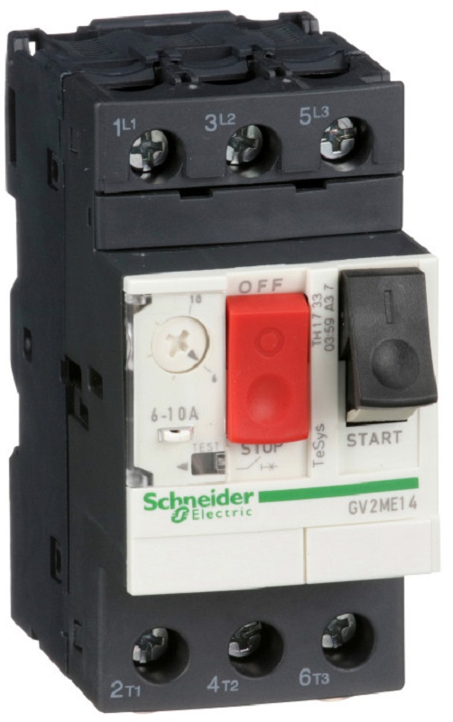 Выключатель автоматический для защиты электродвигателей с расцепителем Schneider Electric 6-10А 