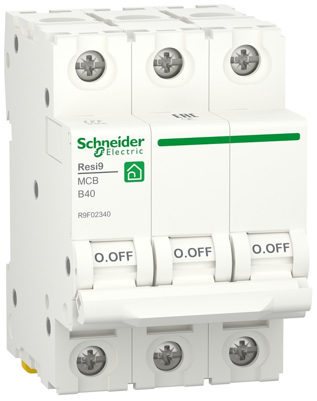 Выключатель автоматический Schneider Electric Resi9 3п 40A B 6кА 