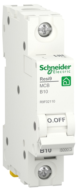 Выключатель автоматический Schneider Electric Resi9 1п 10A B 6кА 